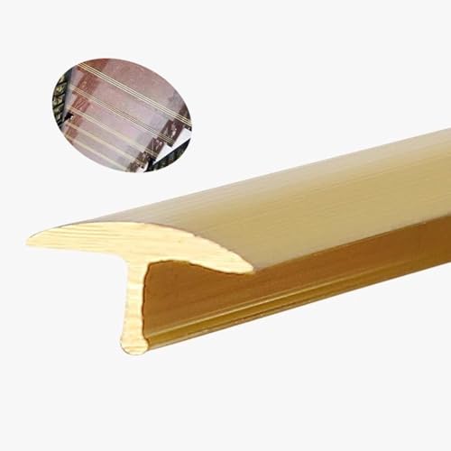 T-förmige Bodenübergangsleiste aus Messing – 1 Meter nahtlose Spaltabdeckung for Holz, Vinyl, Laminat und Fliesen(24.5x11.5mm(0.96x0.45 in)) von UGUGU