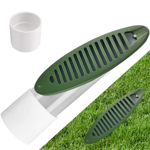 UGUGU Robustes Gartenablaufset mit abgewinkeltem Gitter – langlebiger Sickerschacht for den Abfluss von Sumpfpumpen – kompatibel mit 4-Zoll-Rohren, 1 Stück von UGUGU