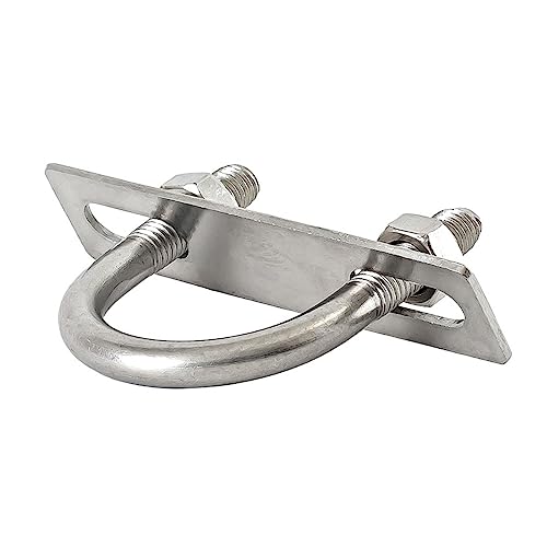 Edelstahl Schrauben, Edelstahlrohr U-förmige Schraubklemme mit Prallmutter Silber Mehrere Größen(M8x63x90mm 1set) von UGZPWQLNX