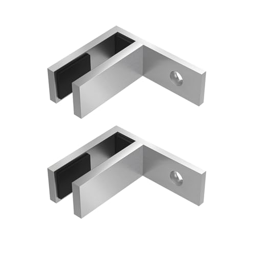 Edelstahl aus Glas, 304 Edelstahl Glas Klemme for 0,39 ''-0,47'' Glas 4 Pcs F Klemme(2 Pcs,F clamp) von UGZPWQLNX