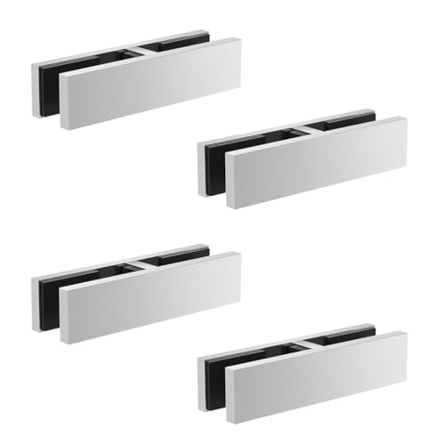 Edelstahl aus Glas, 304 Edelstahl Glas Klemme for 0,39 ''-0,47'' Glas 4 Pcs F Klemme(4 Pcs,180 Degree) von UGZPWQLNX