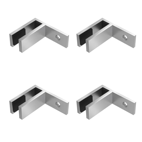 Edelstahl aus Glas, 304 Edelstahl Glas Klemme for 0,39 ''-0,47'' Glas 4 Pcs F Klemme(4 Pcs,F clamp) von UGZPWQLNX