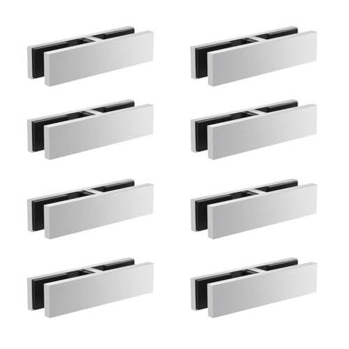 Edelstahl aus Glas, 304 Edelstahl Glas Klemme for 0,39 ''-0,47'' Glas 4 Pcs F Klemme(8 Pcs,180 Degree) von UGZPWQLNX