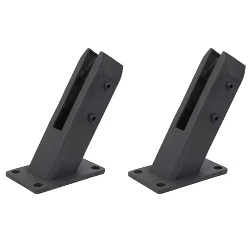 Edelstahl aus Glas, 304 Edelstahl Schwarz Glas Geländer Klammern for Pool Balkon Treppe Mehrere Größen(2 pieces) von UGZPWQLNX