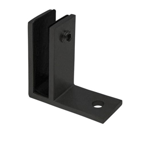 Edelstahl aus Glas, Schwarze Glasgeländerpfostenklemmen aus Edelstahl 304 for 15–20 mm Glas, 4 Stück, F-Klemme(1 Pcs,F clamp) von UGZPWQLNX