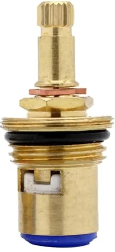 Ersetzen Sie das Messing-Ventil, 1 stücke Disc Drüse Vierteldrehung 20 Zähne Fitting Verbindung Tap Ventile Ersatz "Messing Tap Patrone Ventile Keramik(Blu,49.5mmX1.94mm) von UGZPWQLNX