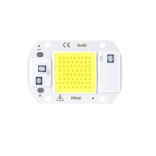 Integrierter LED-Chip, 3 Stück LED COB Chip 10W/20W/30W/50W 110V/220V Multicolor Smart IC ohne Treiber 120 Grad Ra80(Warm White 20w,110V) von UGZPWQLNX