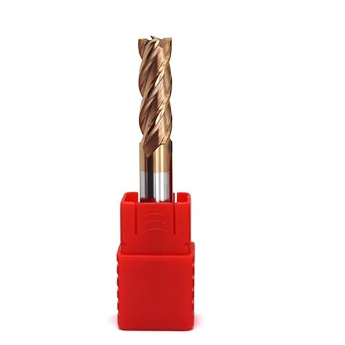 Lassen sie das hier, Flachfräser aus Hartmetall, 4-schneidig, R0.1, AlTiN-beschichtet, for Metall, 1–12 mm, 1 Stück oder 5 Stück, D1D12(1.5x4dx50l,1pc) von UGZPWQLNX
