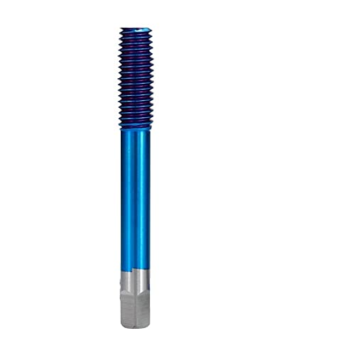 Lassen sie das hier, HSS-Gewindebohrer, metrisch, ohne Nut, Extrusion, Nano-Blaubeschichtung, M2-M12(No.5 M5x0.8) von UGZPWQLNX