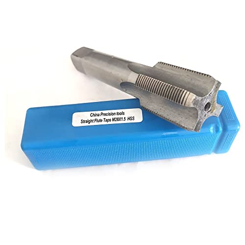 Lassen sie das hier, HSS Metrischer Gewindebohrer mit gerader Nut, M28 (0,75–3 mm), for Rechts- und Linkshänder(M28X2 Right Hand) von UGZPWQLNX