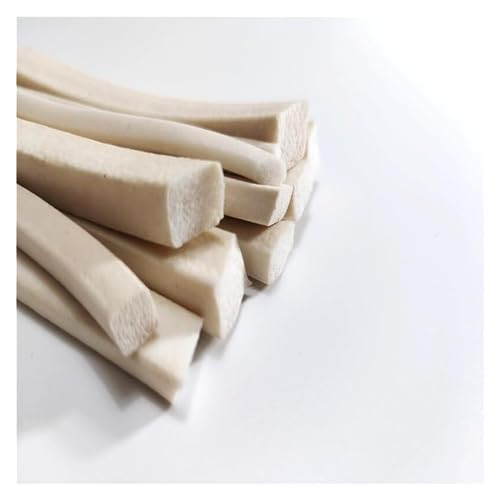 Silikon-Schaum-Gummiband, Rechteckiger Dichtungsstreifen aus Silikonschaum, Länge 1 m, quadratischer weißer Silikonschaumstreifen(3mmX50mm) von UGZPWQLNX