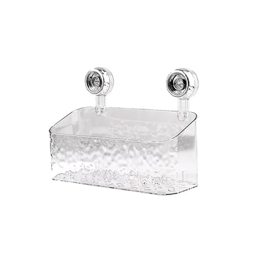 UGZPWQLNX Dusche-Tank Saugstoff, Badezimmer-Dusch-Saugnapf-Rack, Keine Bohrmontage, Mehrfarbig, mehrere Größen, 2 Stück(Transparent White,Large) von UGZPWQLNX