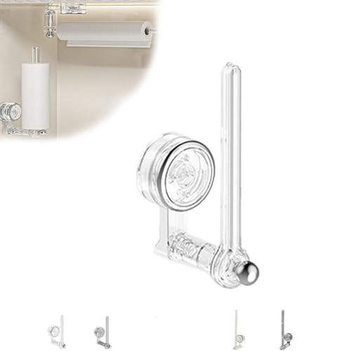 UGZPWQLNX Dusche-Tank Saugstoff, Saugnapf Hängestange Papierhandtuchhalter Kein Bohren Badezimmer Küche Multicolor(Transparent a,1pcs) von UGZPWQLNX