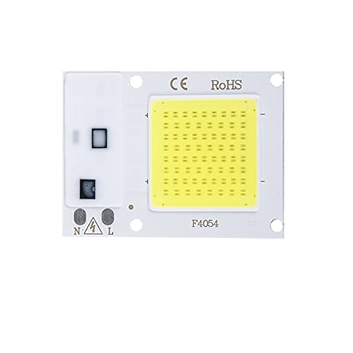 UGZPWQLNX Eingebauter LED-Chip, 3 Stück 10W/20W/30W/50W 110V/220V COB-LED-Chips, mehrfarbig, intelligent, ohne Treiber, 120 Grad, Ra80(Warm White 10W, 110V) von UGZPWQLNX