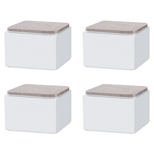 UGZPWQLNX Haltbarkeit von Toilettenpapierrollen an der Wand, 4 Stück Möbelerhöhungen aus Eisen, 5 cm Höhe, Mehrfarbig, mehrere Größen, for Bett, Sofa, Nachttisch(White,4 x 4cm) von UGZPWQLNX