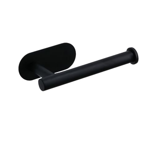 UGZPWQLNX Haltbarkeit von Toilettenpapierrollen an der Wand, Edelstahl Selbstklebender Papierrollenhalter for Küche und Badezimmer, Mehrfarbig, Set C(Black Short) von UGZPWQLNX