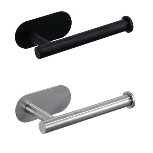 UGZPWQLNX Haltbarkeit von Toilettenpapierrollen an der Wand, Edelstahl Selbstklebender Papierrollenhalter for Küche und Badezimmer, Mehrfarbig, Set C(Set C) von UGZPWQLNX