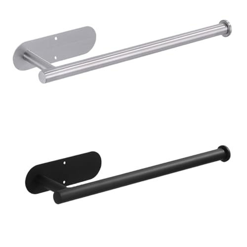 UGZPWQLNX Haltbarkeit von Toilettenpapierrollen an der Wand, Edelstahl Selbstklebender Papierrollenhalter for Küche und Badezimmer, Mehrfarbig, Set C(Set D) von UGZPWQLNX