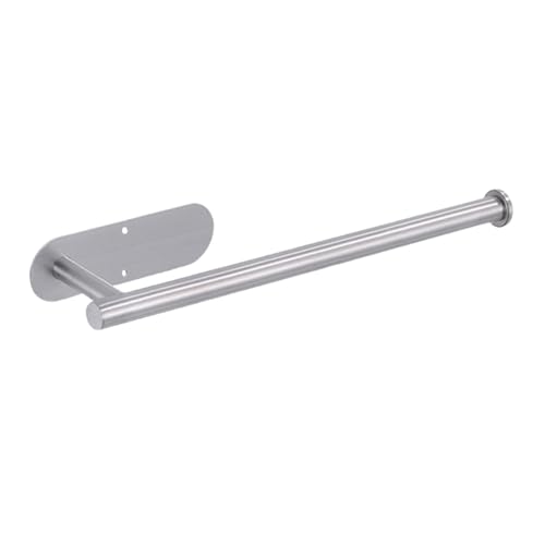 UGZPWQLNX Haltbarkeit von Toilettenpapierrollen an der Wand, Edelstahl Selbstklebender Papierrollenhalter for Küche und Badezimmer, Mehrfarbig, Set C(Silver Long) von UGZPWQLNX