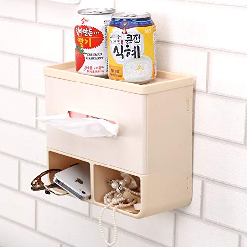 UGZPWQLNX Haltbarkeit von Toilettenpapierrollen an der Wand, Kein Bohren Wandhalterung Toilettenpapierhalter Saugnapf Lagerregal Multicolor(Giallo) von UGZPWQLNX