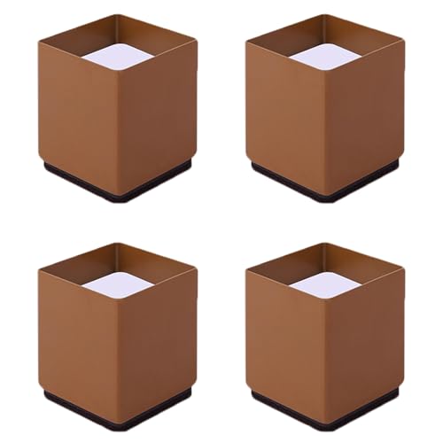 UGZPWQLNX Haltbarkeit von Toilettenpapierrollen an der Wand, Möbelerhöhungen, 5–10 cm Höhe, Mehrfarbig, 4 Stück, 500 kg, for Betten, Sofas, Tische(Bruin,Increase Height 10cm) von UGZPWQLNX