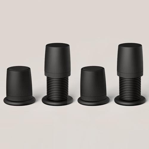 UGZPWQLNX Haltbarkeit von Toilettenpapierrollen an der Wand, Möbelerhöhungen, ABS, 500 kg, 4–12,5 cm, 4 Stück, Mehrfarbig, mehrere Größen(Black,Large) von UGZPWQLNX