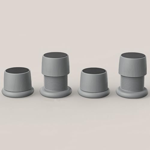 UGZPWQLNX Haltbarkeit von Toilettenpapierrollen an der Wand, Möbelerhöhungen, ABS, 500 kg, 4–12,5 cm, 4 Stück, Mehrfarbig, mehrere Größen(Grijs,Large) von UGZPWQLNX