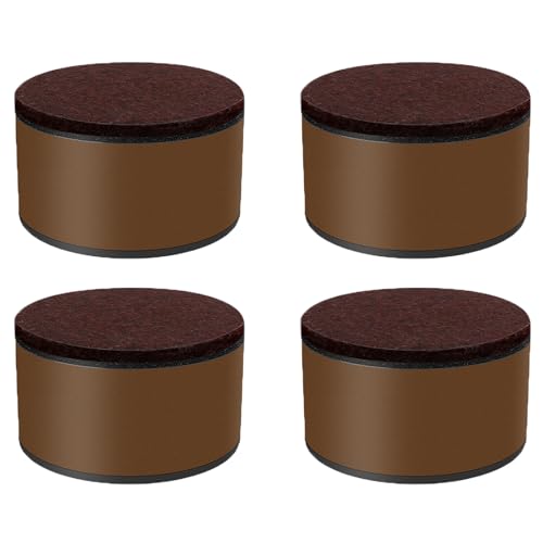 UGZPWQLNX Haltbarkeit von Toilettenpapierrollen an der Wand, Möbelerhöhungen, Mehrfarbig, 3–10 cm Höhe, 4 Stück, 500 kg(Bruin,Increase Height 3cm) von UGZPWQLNX