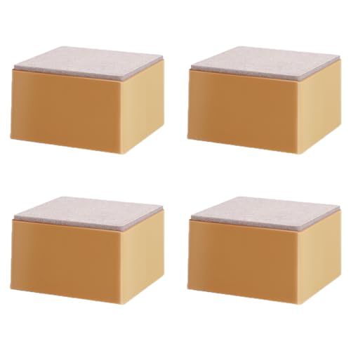 UGZPWQLNX Haltbarkeit von Toilettenpapierrollen an der Wand, Möbelerhöhungen, selbstklebend, Kunststoff, 4,5 cm Höhe, 500 kg, 4 Stück, Mehrfarbig(Giallo) von UGZPWQLNX