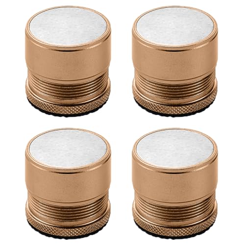 UGZPWQLNX Haltbarkeit von Toilettenpapierrollen an der Wand, Möbelerhöhungen aus Aluminiumlegierung, 4 Stück, 500 kg, Mehrfarbig, mehrere Größen(Gold,Small) von UGZPWQLNX