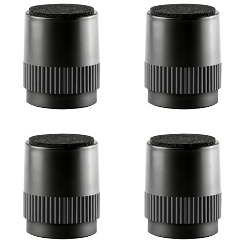 UGZPWQLNX Haltbarkeit von Toilettenpapierrollen an der Wand, Möbelerhöhungen aus Kunststoff, Schwarz, mehrere Größen, 4 Stück(60 x 50mm) von UGZPWQLNX