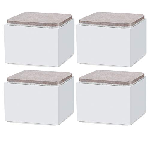 UGZPWQLNX Haltbarkeit von Toilettenpapierrollen an der Wand, Quadratische, Selbstklebende Möbelbeine aus Kohlenstoffstahl erhöhen die Höhe, Mehrfarbig, mehrere Größen(White,82x52mm) von UGZPWQLNX