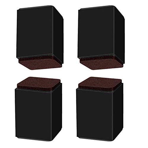 UGZPWQLNX Haltbarkeit von Toilettenpapierrollen an der Wand, Quadratische Möbelbeine aus Kohlenstoffstahl, selbstklebend, zur Erhöhung der Höhe, Mehrfarbig, mehrere Größen(Black,40x52cm) von UGZPWQLNX