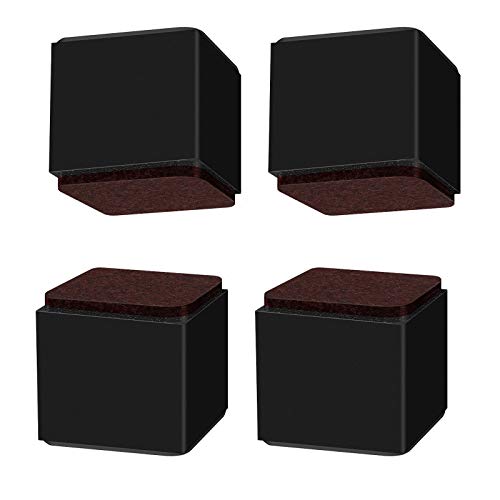 UGZPWQLNX Haltbarkeit von Toilettenpapierrollen an der Wand, Quadratische Möbelbeine aus Kohlenstoffstahl, selbstklebend, zur Erhöhung der Höhe, Mehrfarbig, mehrere Größen(Black,60x52cm) von UGZPWQLNX