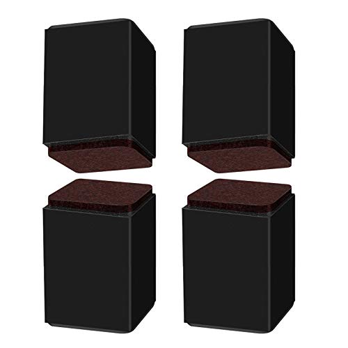 UGZPWQLNX Haltbarkeit von Toilettenpapierrollen an der Wand, Quadratische Selbstklebende Möbelbeine, Mehrfarbig, mehrere Größen, 4er-Pack(Black,60x102cm) von UGZPWQLNX