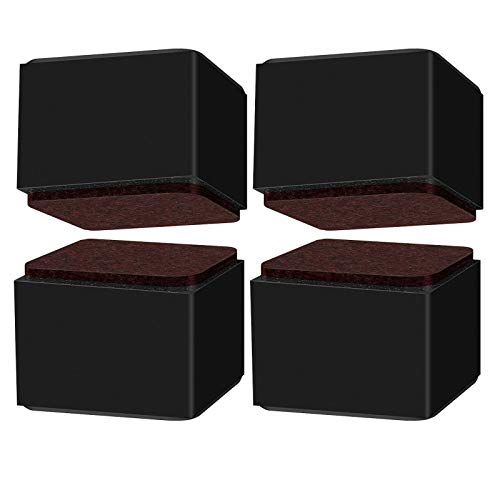 UGZPWQLNX Haltbarkeit von Toilettenpapierrollen an der Wand, Quadratische Selbstklebende Möbelbeine, Mehrfarbig, mehrere Größen, 4er-Pack(Black,80x102cm) von UGZPWQLNX