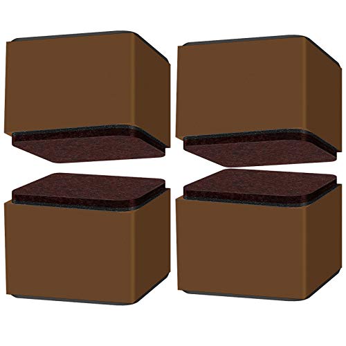 UGZPWQLNX Haltbarkeit von Toilettenpapierrollen an der Wand, Quadratische Selbstklebende Möbelbeine, Mehrfarbig, mehrere Größen, 4er-Pack(Bruin,80x102cm) von UGZPWQLNX