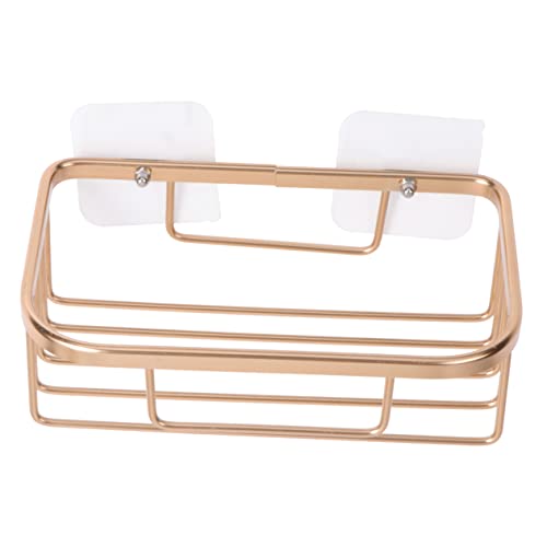 UGZPWQLNX Haltbarkeit von Toilettenpapierrollen an der Wand, Saugnapf Wandmontage Toilettenpapier und Papierhandtuchhalter Multicolor 18.7X12.7CM(Golden) von UGZPWQLNX