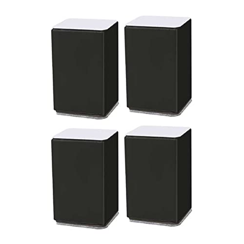 UGZPWQLNX Haltbarkeit von Toilettenpapierrollen an der Wand, Selbstklebende Möbelerhöhungen aus Kohlenstoffstahl, Mehrfarbig, 6 x 6 x (3–10,2) cm, 4 Stück, Tragkraft 2000 kg(Black,L6xW6xH10.2 cm) von UGZPWQLNX
