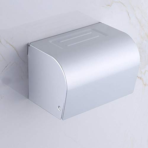UGZPWQLNX Haltbarkeit von Toilettenpapierrollen an der Wand, Toilettenpapierhalter Wandhalterung Space Aluminium Silber(D) von UGZPWQLNX