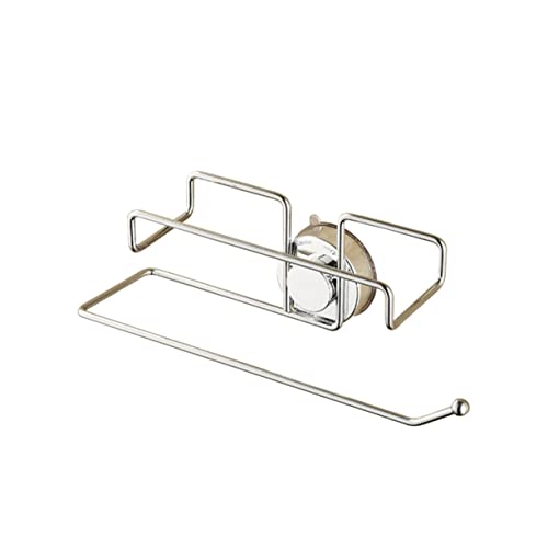 UGZPWQLNX Haltbarkeit von Toilettenpapierrollen an der Wand, Toilettenpapierhalter mit Saugnapf zur Wandmontage, Weiß, Größe M(Picture 1) von UGZPWQLNX