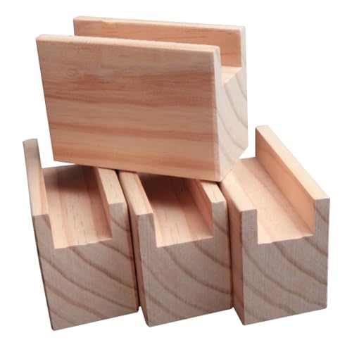 UGZPWQLNX Holzmöbellift, Furniture Risers 500kg Capacity Wood Color 3-10cm Height Pack of 4(A 3cm-Increase Height 10cm) von UGZPWQLNX