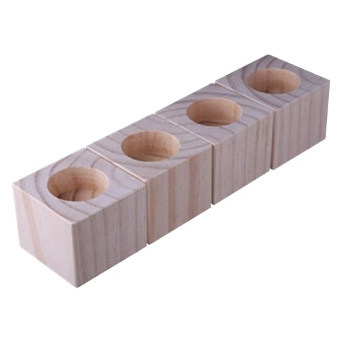 UGZPWQLNX Holzmöbellift, Furniture Risers Pine 500kg Capacity 4 Pcs Height 5-15cm(Ø 3.5cm-Increase Height 10cm) von UGZPWQLNX