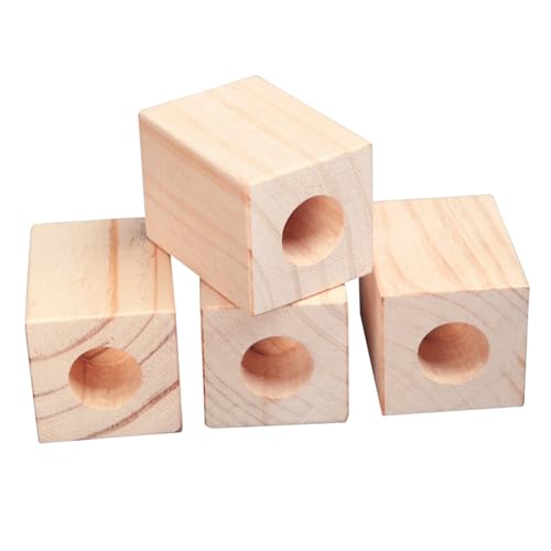 UGZPWQLNX Holzmöbellift, Wood Furniture Raisers 4 pcs Height 5-15cm(Ø 4.2cm-Increase Height 5cm) von UGZPWQLNX