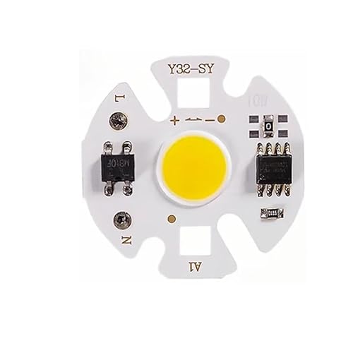 UGZPWQLNX Integrierter LED-Chip, COB Y32 IP65 für den Außenbereich, 3 W-12 W, 220 V, Weiß/Warmweiß, Smart IC, 3/5 Stück (Warmweiß, 12 W 5 Stück) von UGZPWQLNX