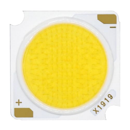 UGZPWQLNX Integrierter LED-Chip, Ersatz für Einbaustrahler, Bridgelux LED-COB-Chip, 10 W-40 W, 19 x 19 mm, CRI90, mehrfarbig, kaltweiß, 6000 K, 40 W, 1200 mA, 1 Stück von UGZPWQLNX
