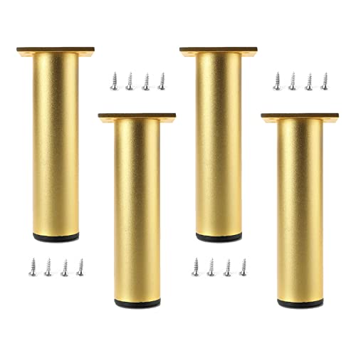 UGZPWQLNX Moderne Metallsofa Beine, 4 Pcs Metal DIY Furniture Legs with Screws Floor Protectors Multicolor 6-35cm(Gold,20cm(7.9in)) von UGZPWQLNX