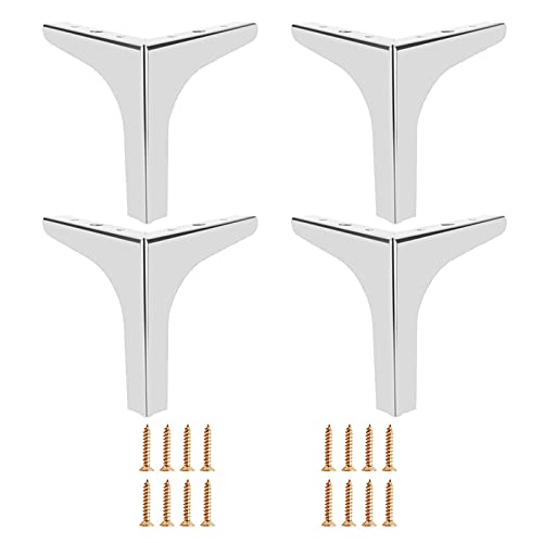 UGZPWQLNX Moderne Metallsofa Beine, 4 Pcs Metal Furniture Legs Multicolor 10-17cm(Silver,13cm/5.1in) von UGZPWQLNX