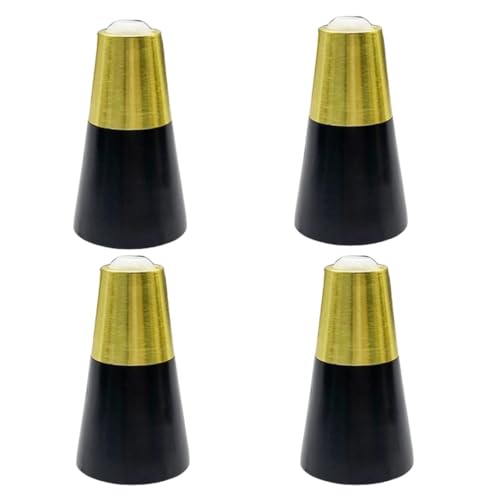 UGZPWQLNX Moderne Metallsofa Beine, 4 Pcs Straight Tapered Solid Wood Legs Medieval Style Replacement Multicolor (3.14-7) in(Black,3.93in) von UGZPWQLNX