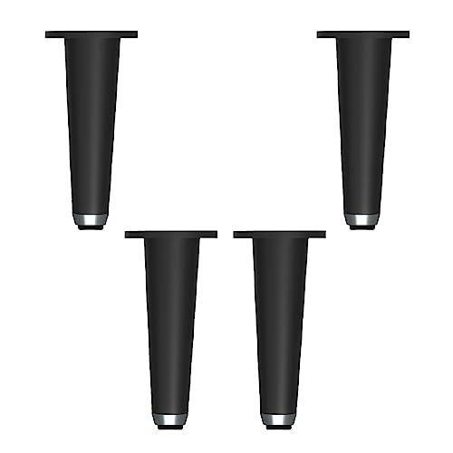 UGZPWQLNX Moderne Metallsofa Beine, Adjustable Metal Cone Furniture Replacement Legs Pack of 4 Multicolor 6.3-12.2in(Black,260mm/10in) von UGZPWQLNX